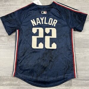 Nike Cleveland Guardians Josh‎ Naylor City Connect Blue Jersey Youth Small (8)